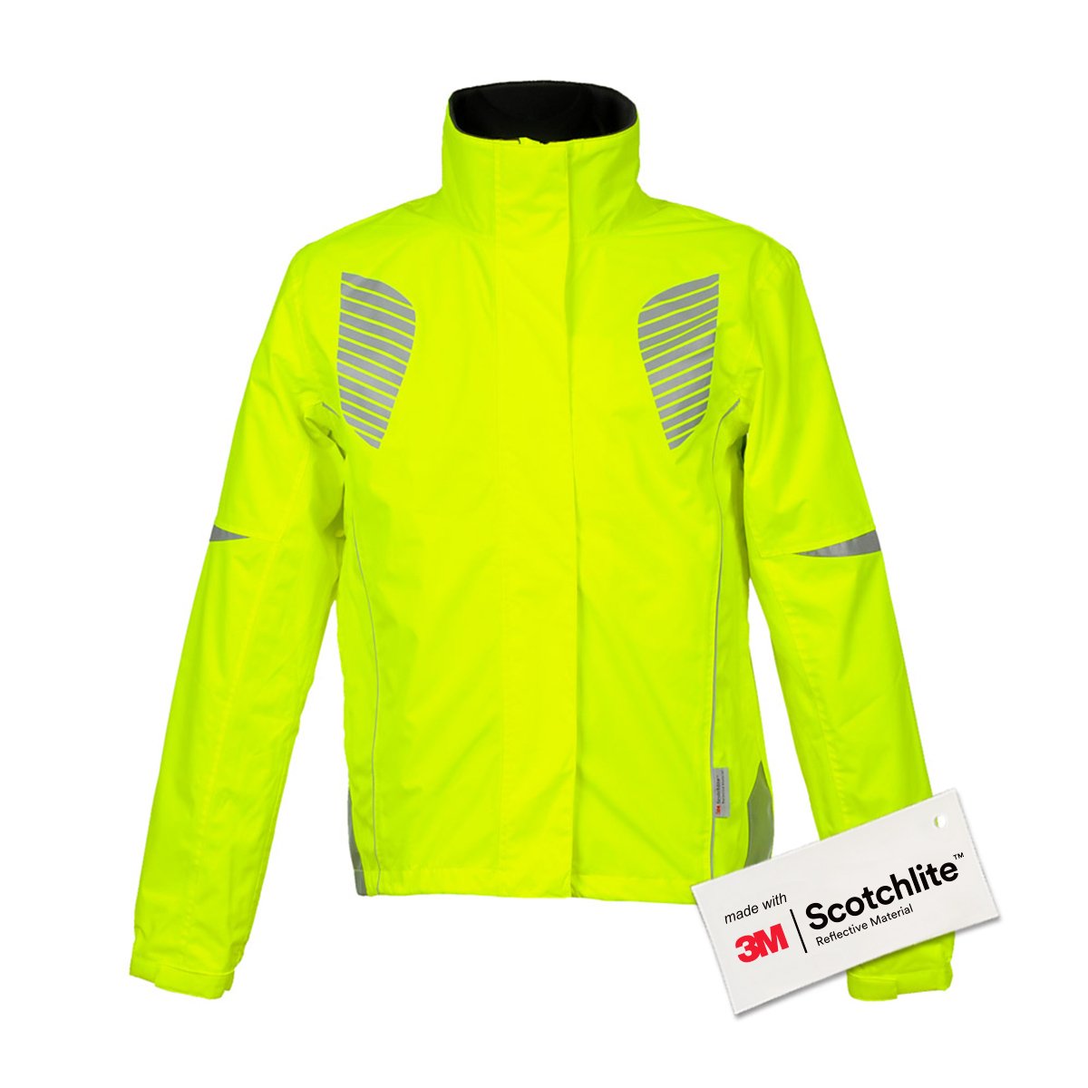 Produktabbildung der gelben Fahrradjacke von Salzmann