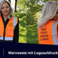 Warnweste mit Logoaufdruck