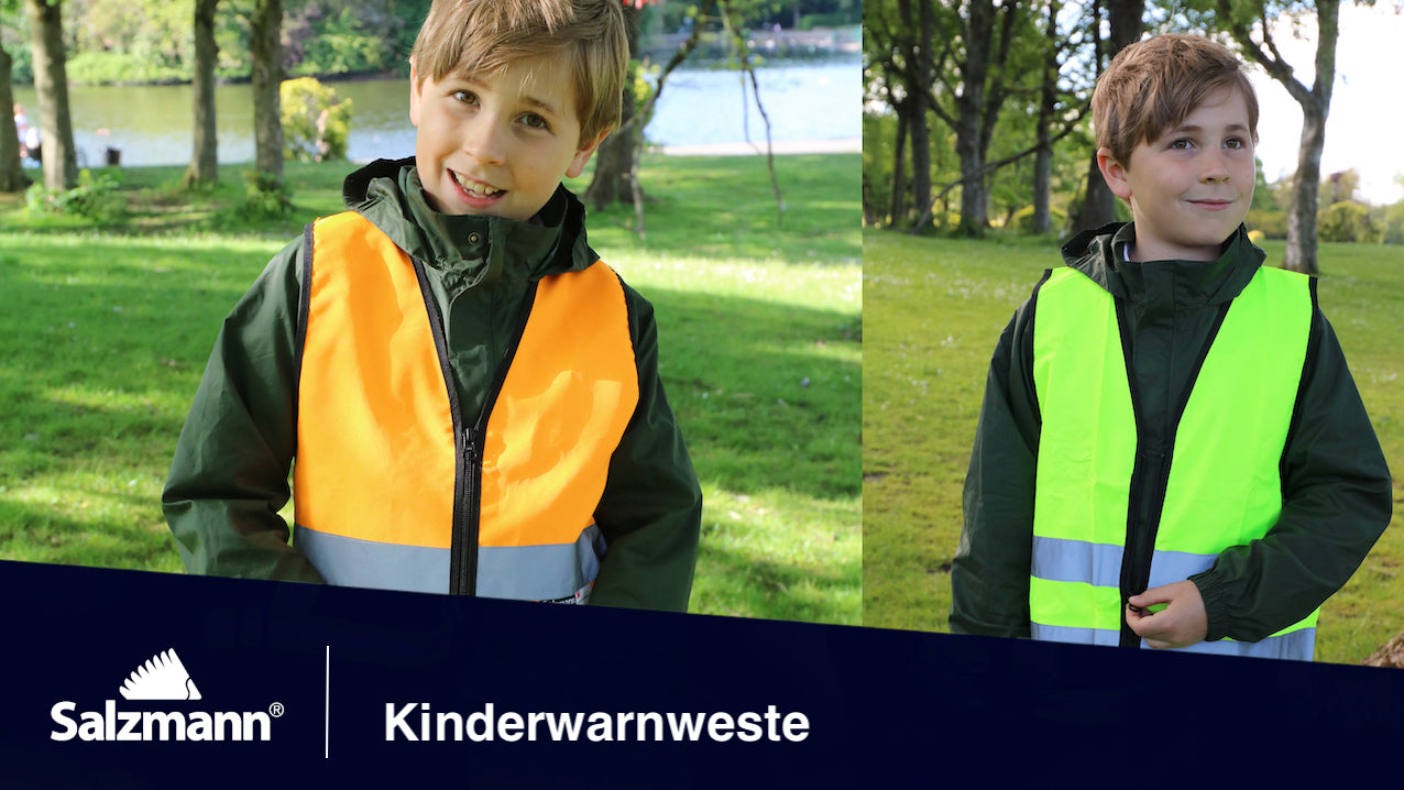 3 x Kinderwarnwesten Warnweste neongelb orange Kinder Schüler in  Baden-Württemberg - Wildberg