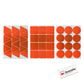 Produktabbildung der orangefarbenen Outdoor-Sticker von Salzmann