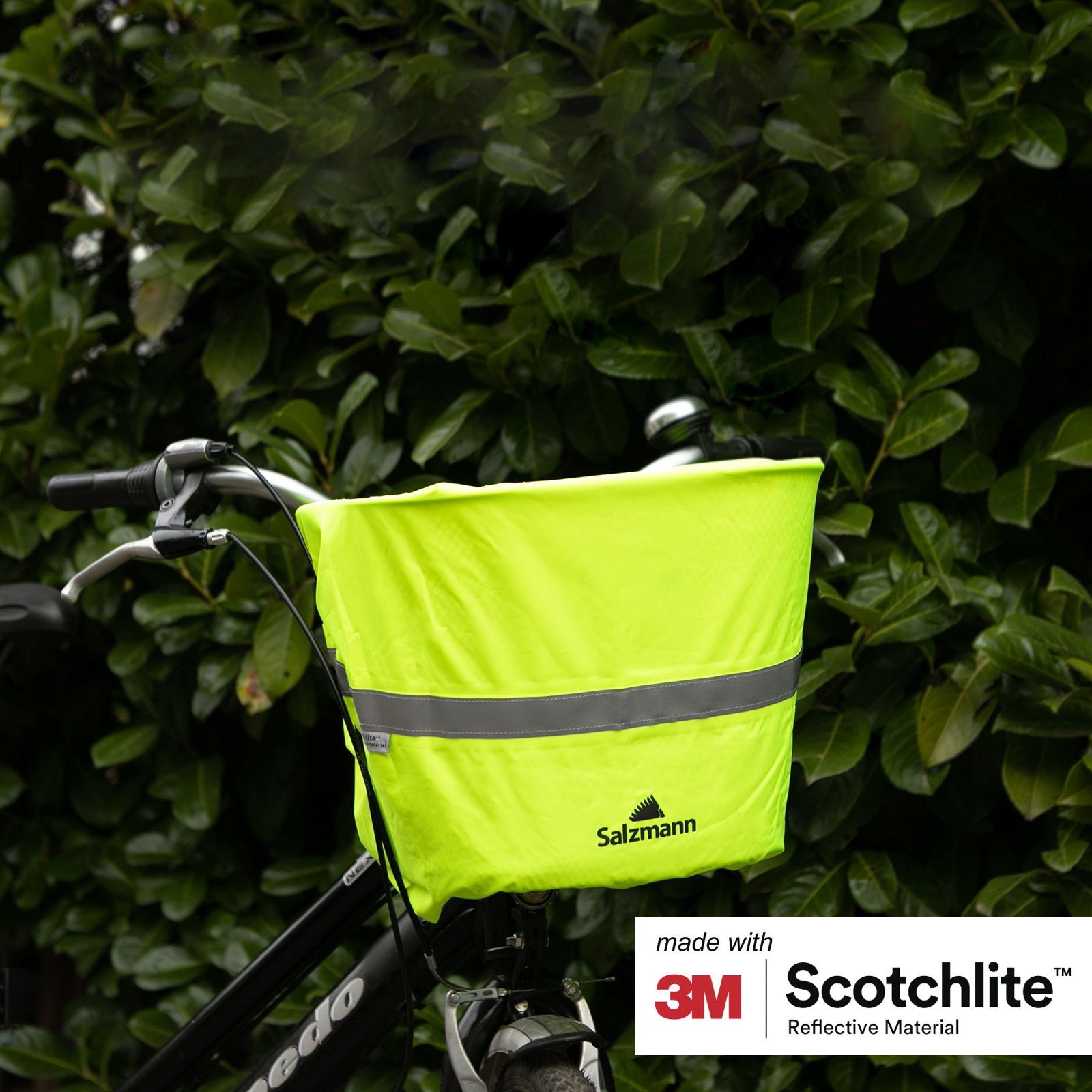 ECENCE 1x Housse de pluie panier pour bicyclette Jaune Couverture