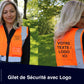 Warnweste mit Logoaufdruck