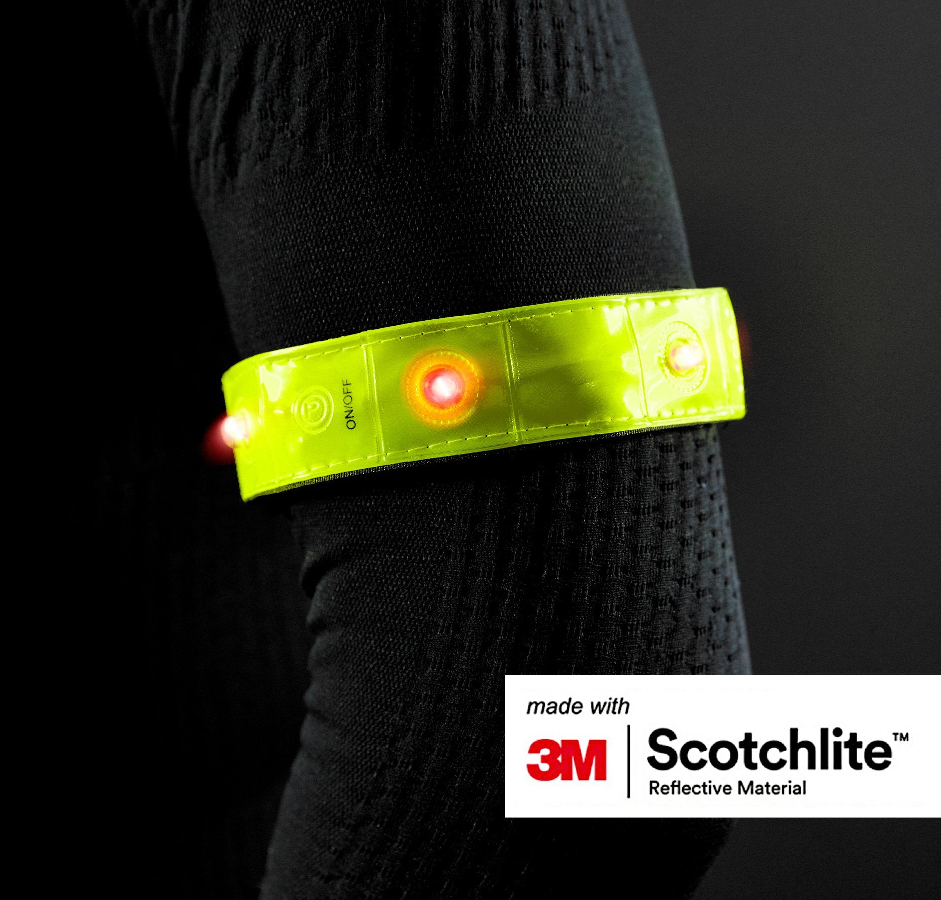 Salzmann 3M High Visiblity Armband, Reflective Band for arms and legs, 3M Scotchlite